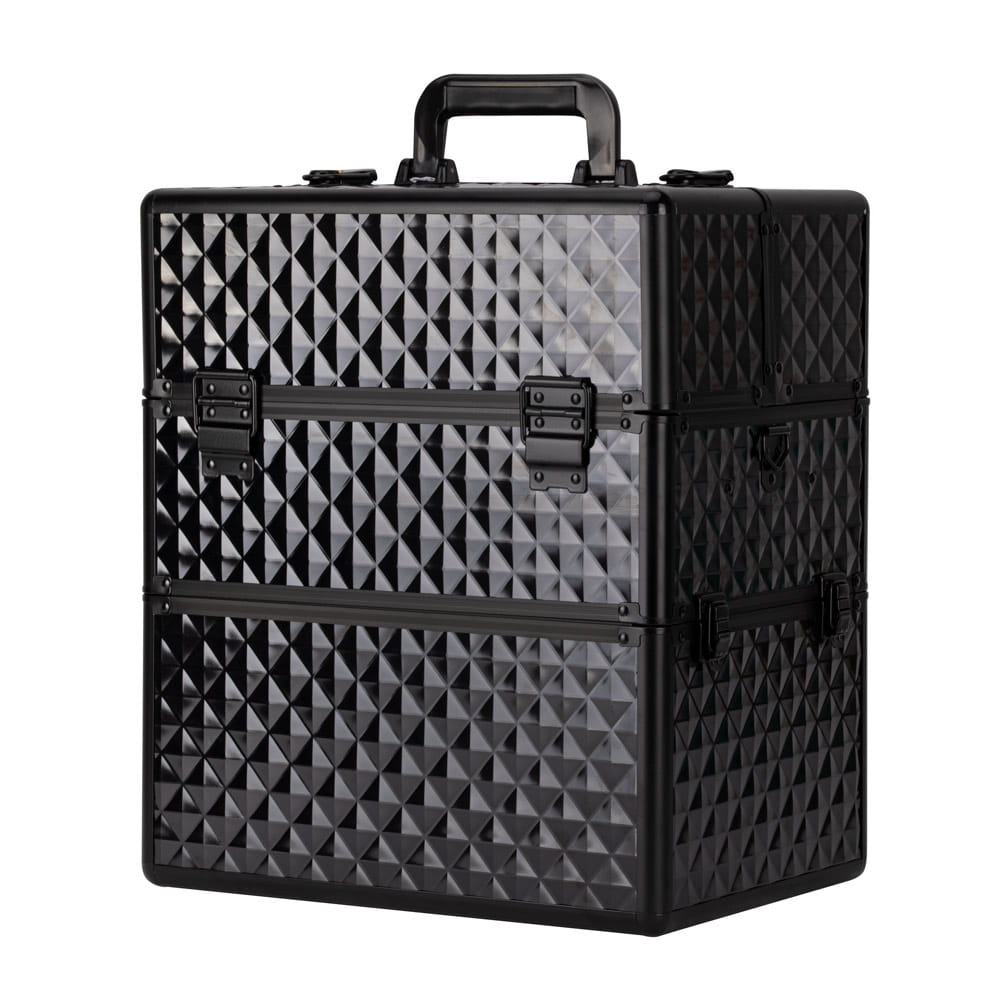 Kufrík kozmetický - XXL Black Diamond 3D - čierne kovanie