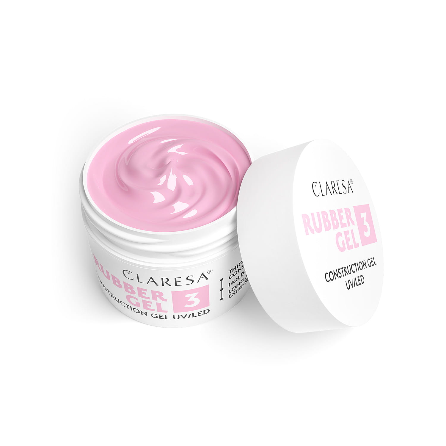 CLARESA RUBBER GEL stavebný gél č.3 - 45g