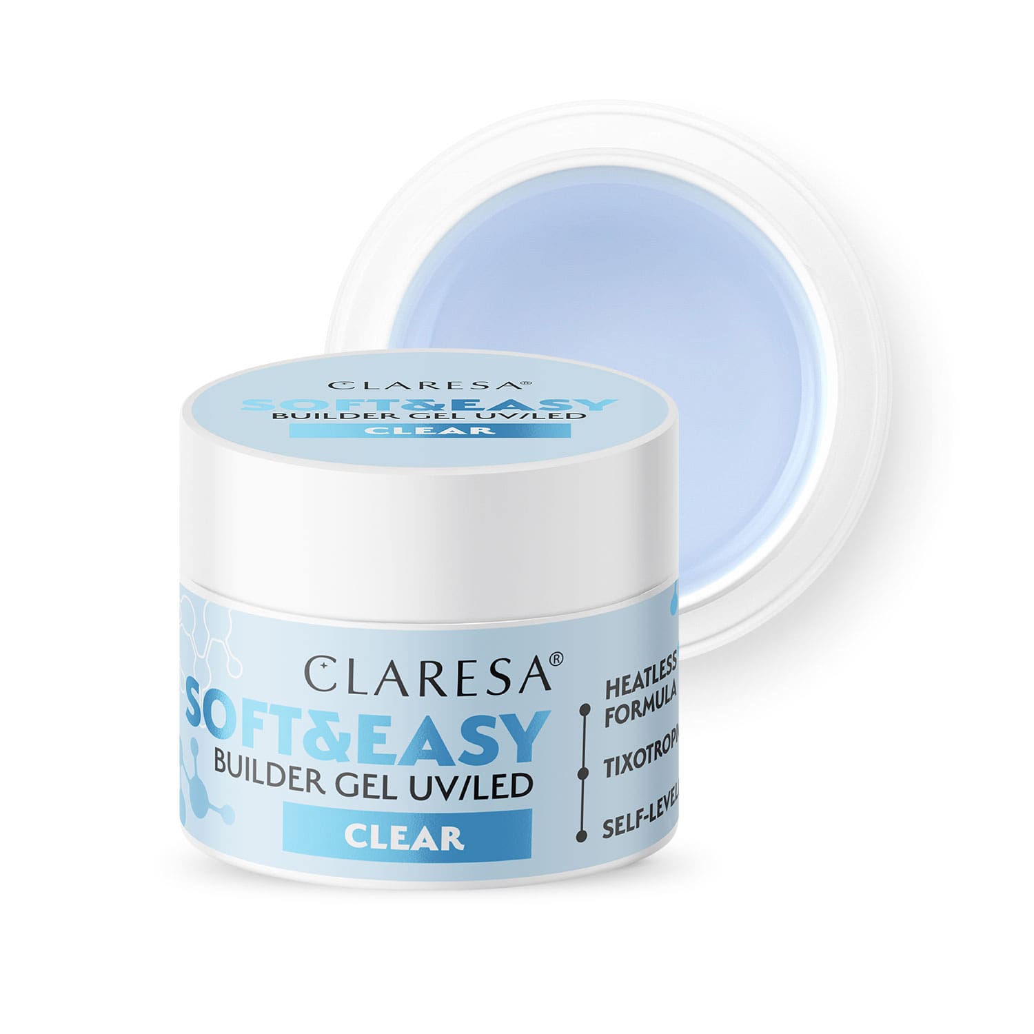 CLARESA SOFT&EASY stavebný gél CLEAR - 90g