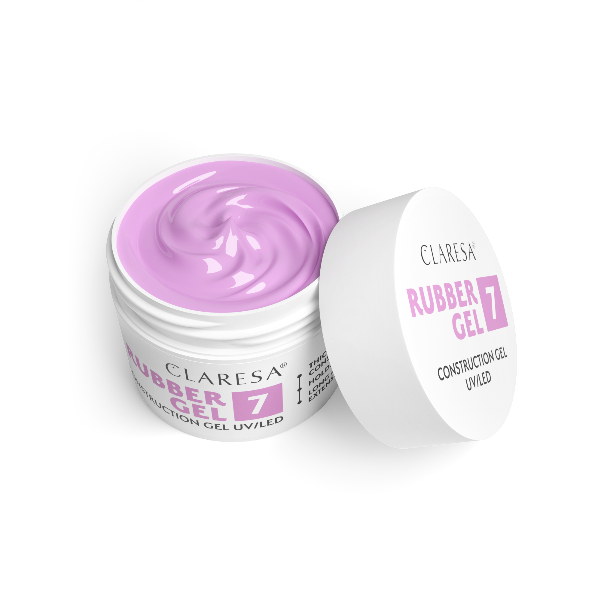 CLARESA RUBBER GEL stavebný gél č.7 - 45g