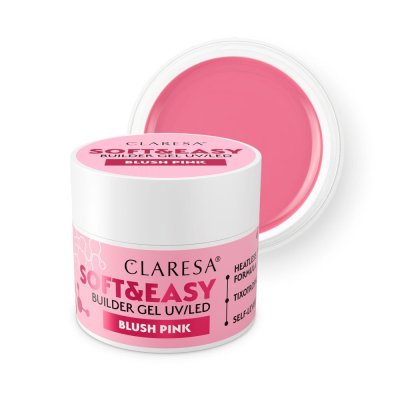 CLARESA SOFT&EASY stavebný gél BLUSH PINK - 45g