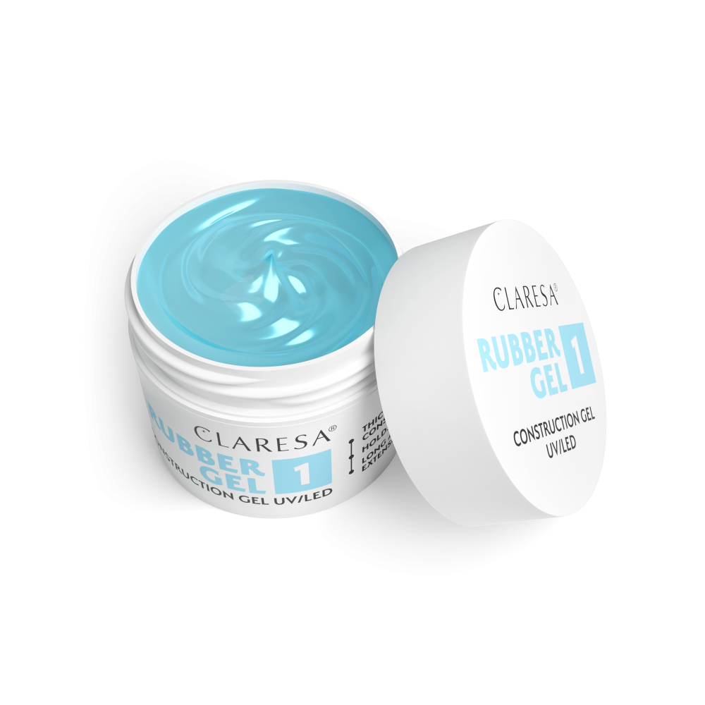 CLARESA RUBBER GEL stavebný gél transparent č.1 - 12g