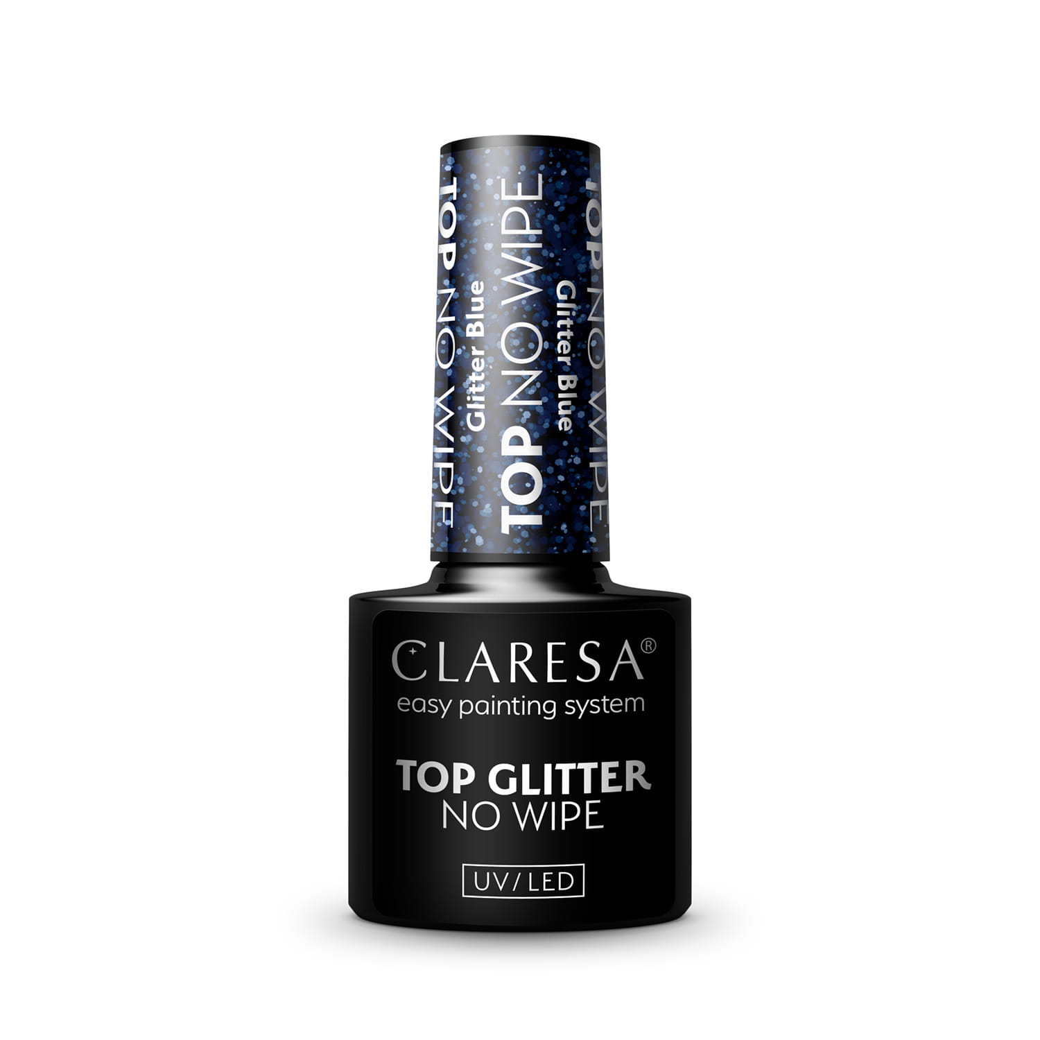 CLARESA Top GLITTER BLUE No Wipe - 5g